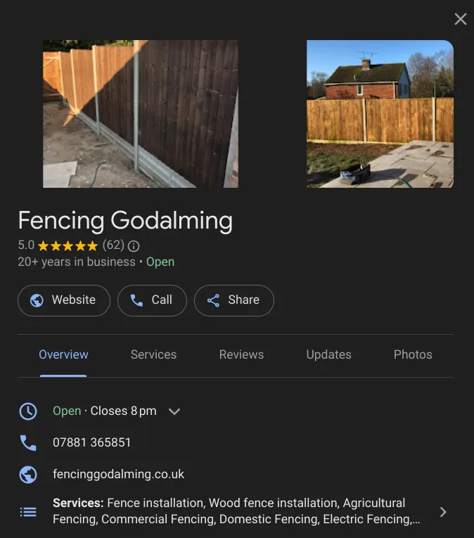 fencing godalming